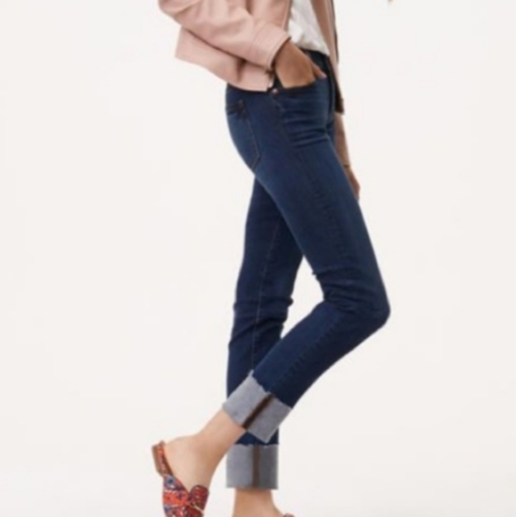 LOFT Denim - 💥HP🥳 ANN TAYLOR LOFT Modern Straight Cuff Jean 27 4